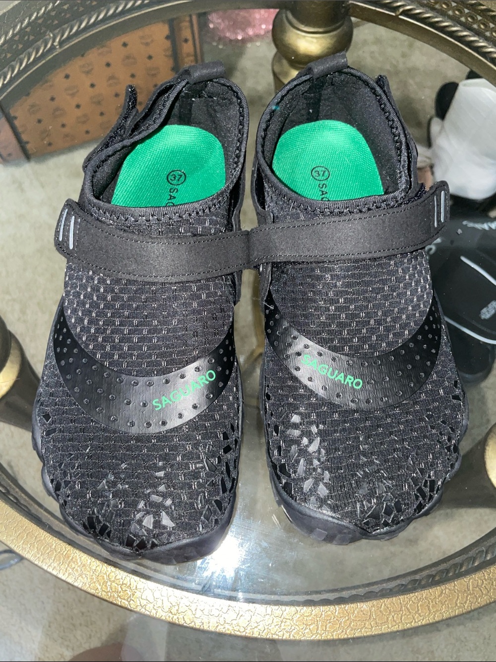 Black Mesh minimalist workout shoe